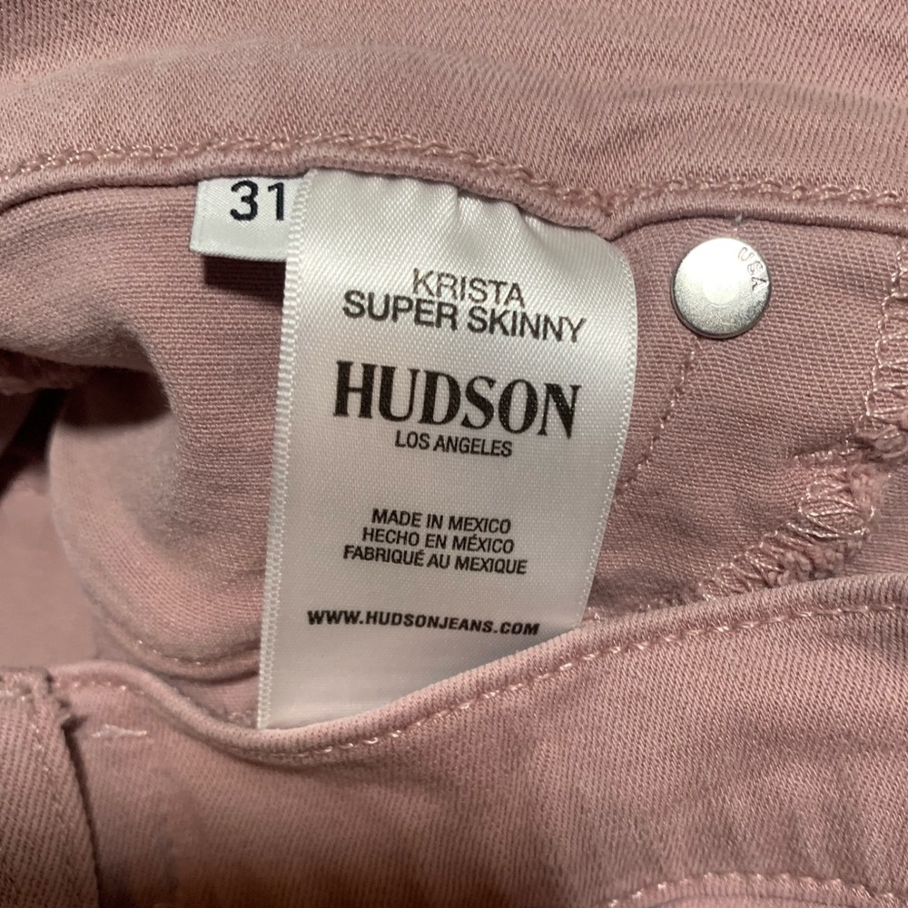 Hudson Krista ankle super skinny Jeans. Mid rise. Mauve. Size 31. - Picture 4 of 11